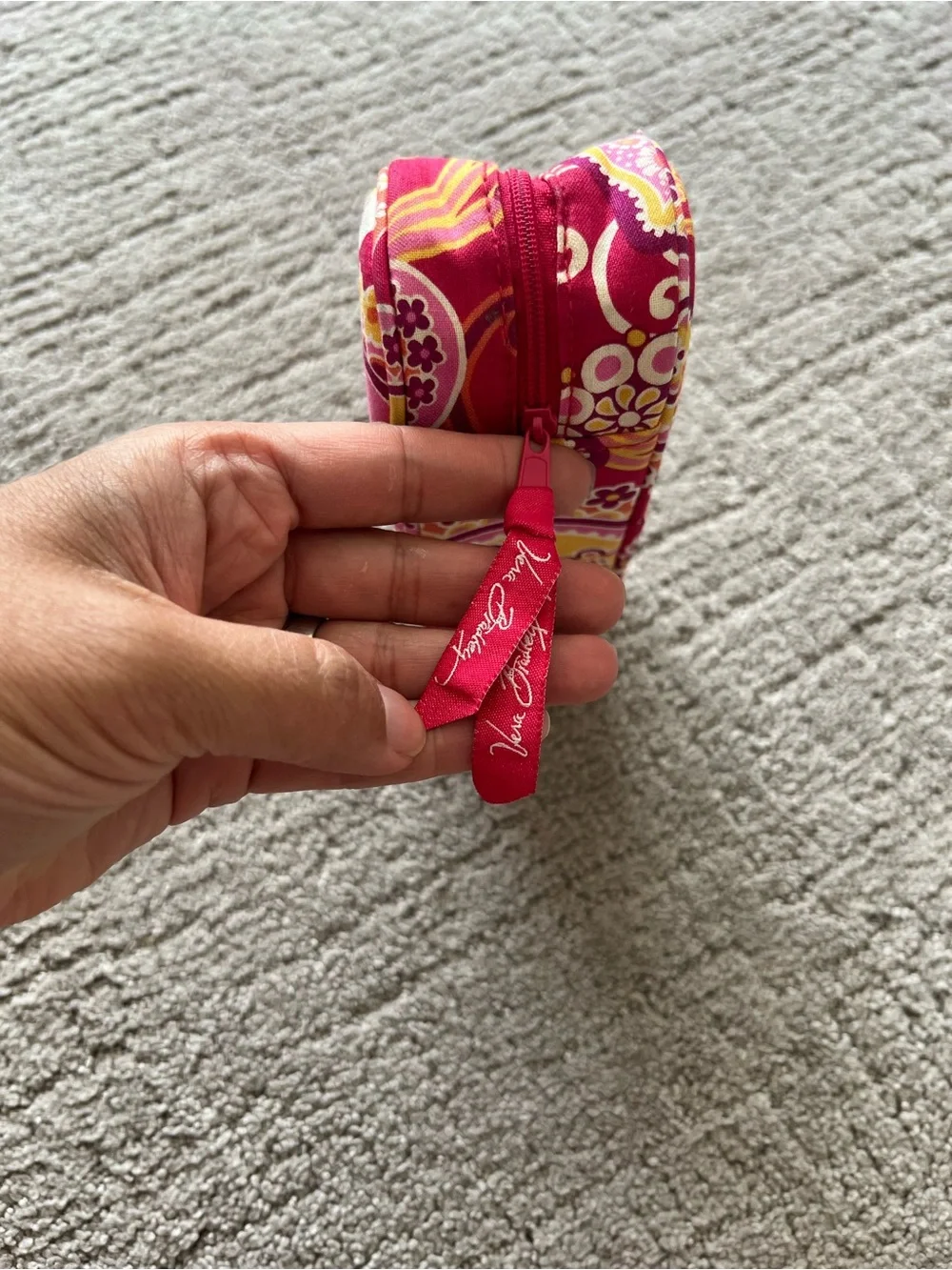 Vera Bradley Pink Floral Paisley Eyeglass Case